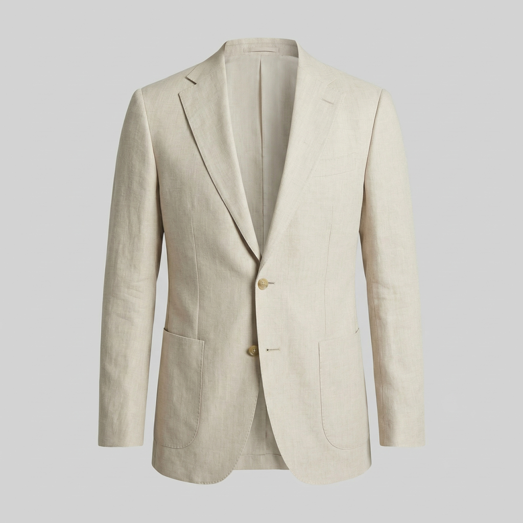 Men's Linen Blazer Jacket - Casual Style for Everyday Wear