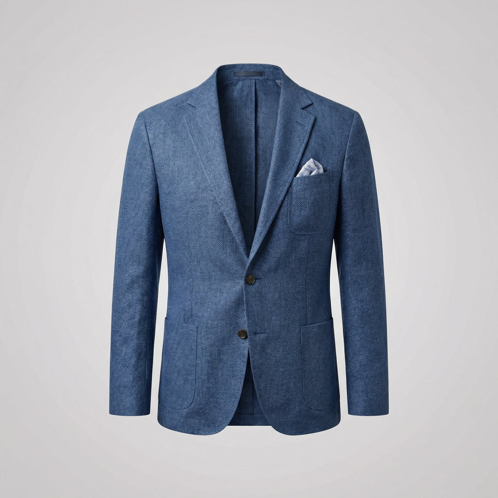 Men's Linen Blazer – Relaxed Fit, Smart Suit Jacket