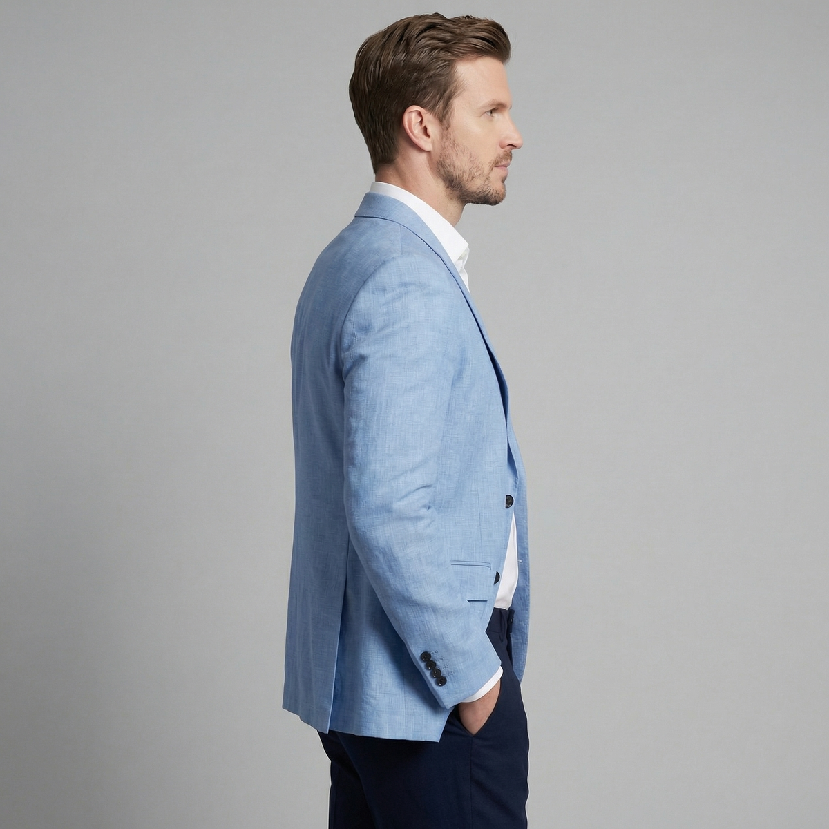 Men's Linen Blazer Jacket - Casual Style for Everyday Wear