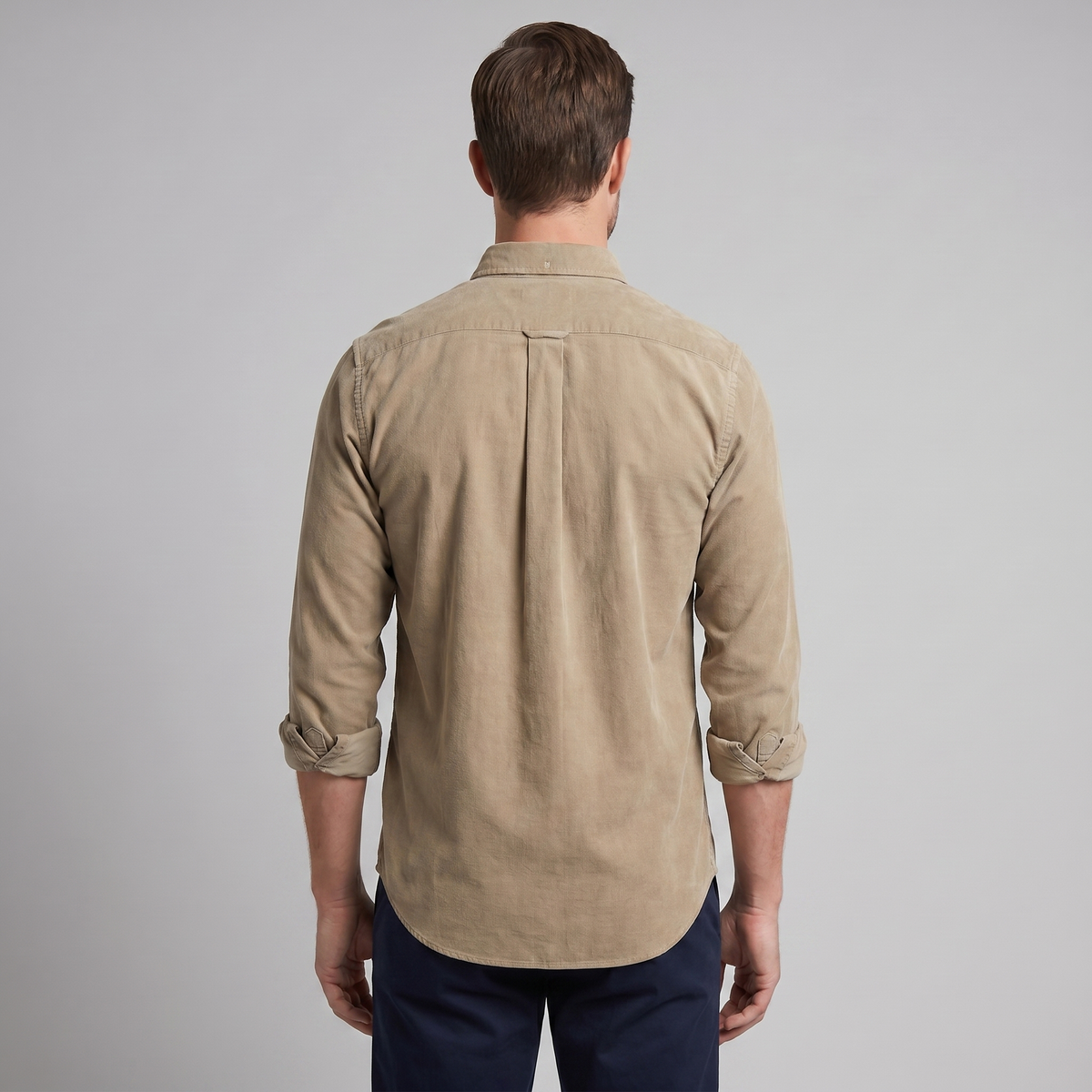 Men's Long Sleeve Cotton Dress Shirt for Casual or Formal Wear