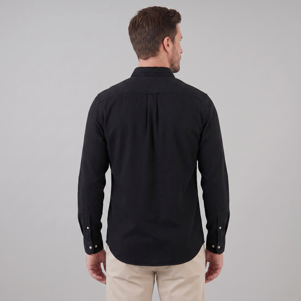 Men's Long Sleeve Cotton Dress Shirt for Casual or Formal Wear