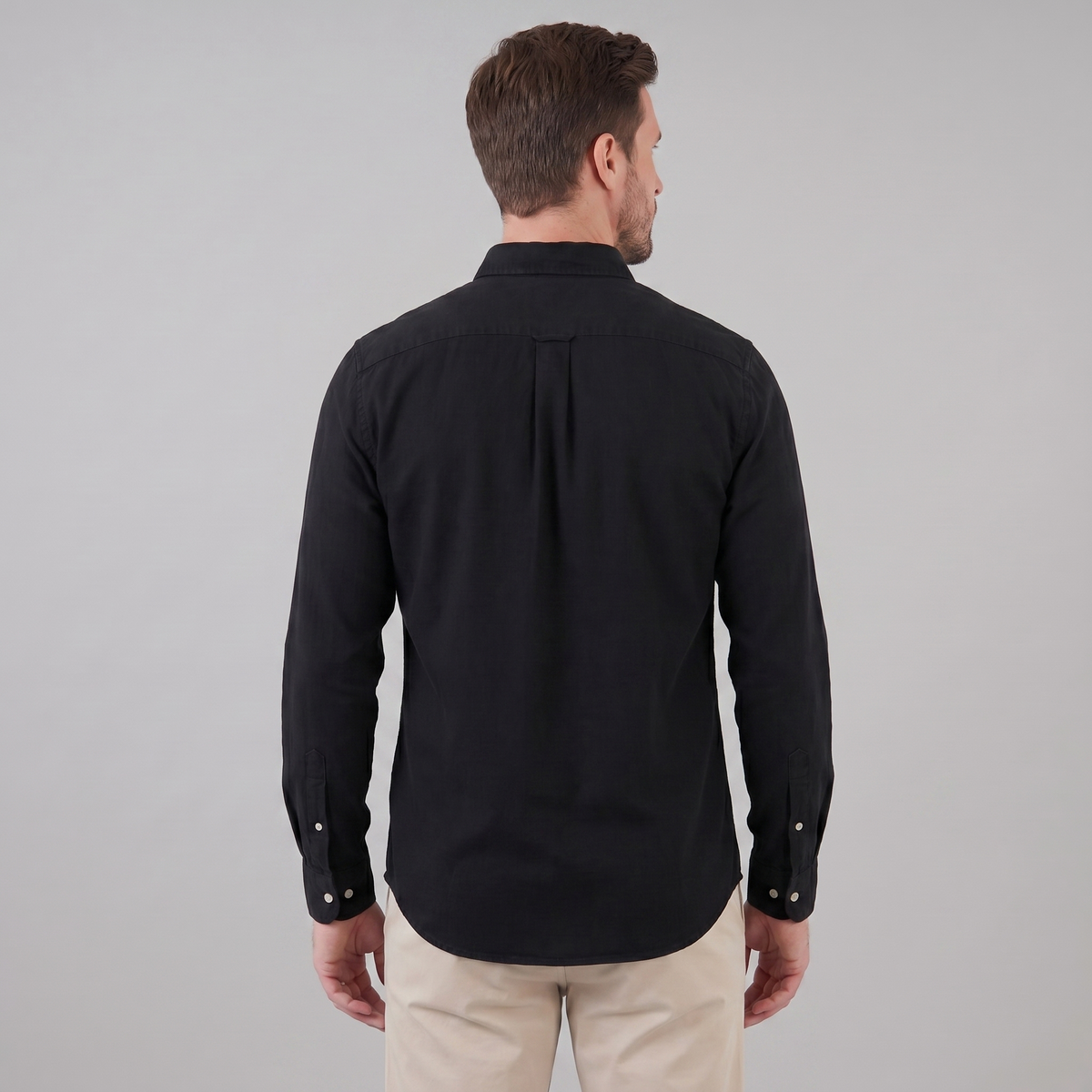 Men's Long Sleeve Cotton Dress Shirt for Casual or Formal Wear