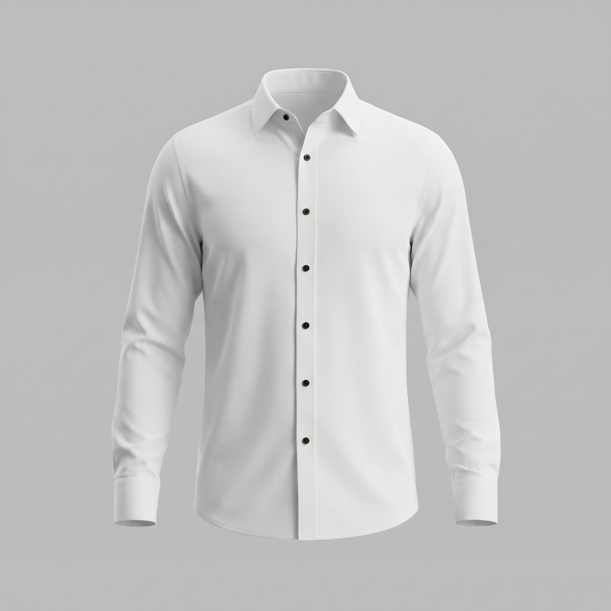 Men's Long Sleeve Cotton Dress Shirt for Formal and Business Wear