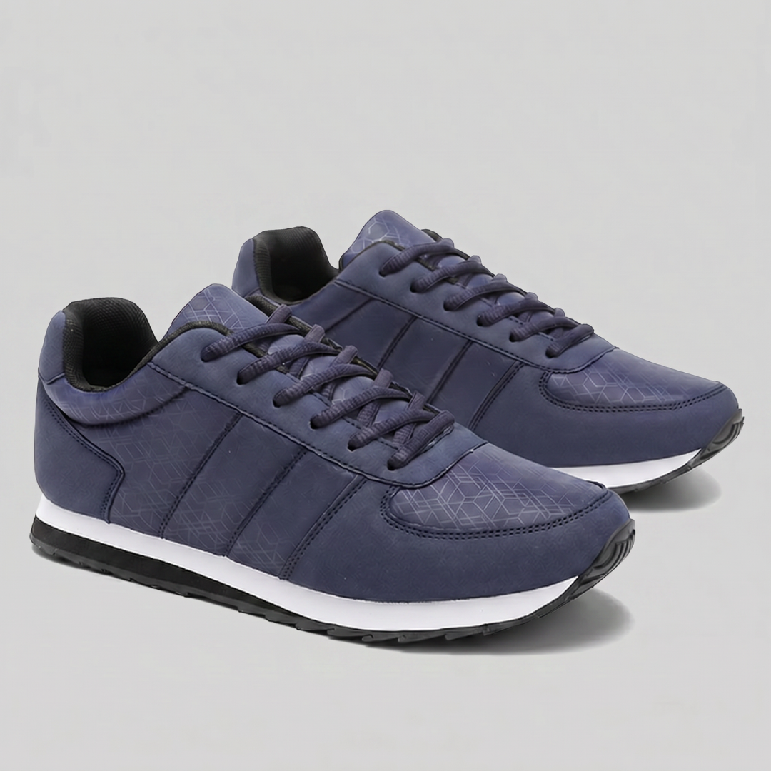 Men's Low-Top Sneakers with Patterned Design for Casual Wear