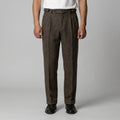 Men's Pleated Trousers with Side Adjuster - Elegant Formal Pants for Events