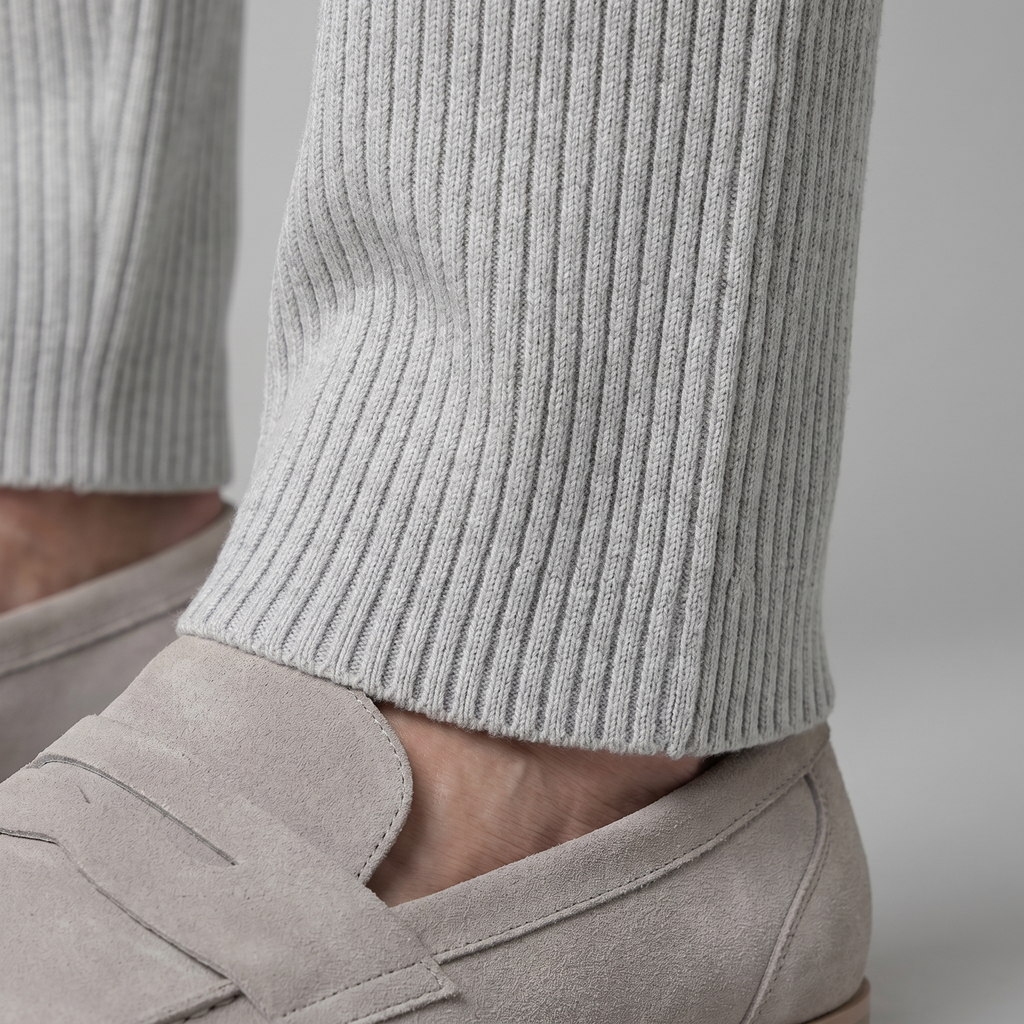 Men's Ribbed Cotton Trousers for Casual Everyday Wear