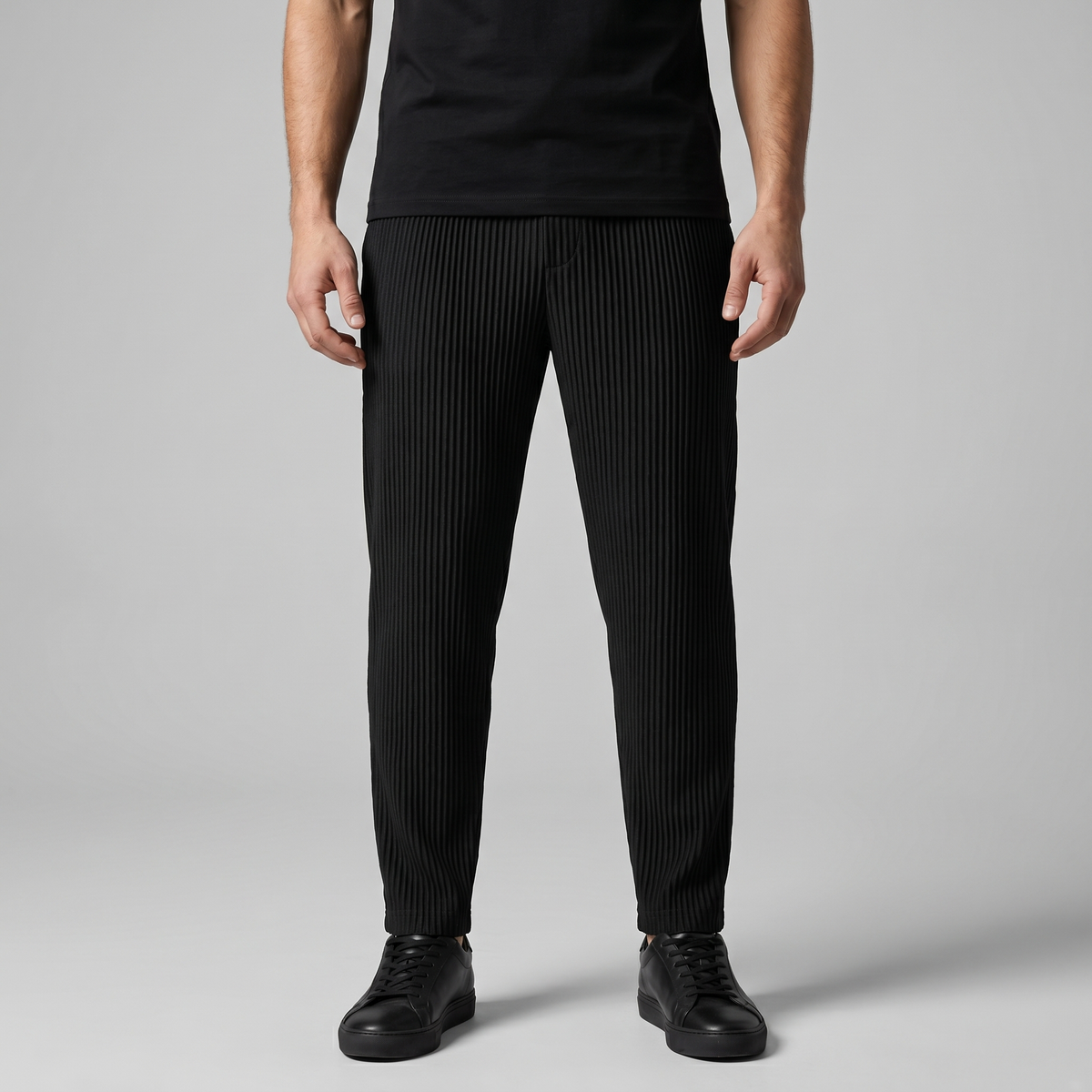 Men's Ribbed Cotton Trousers for Casual Everyday Wear
