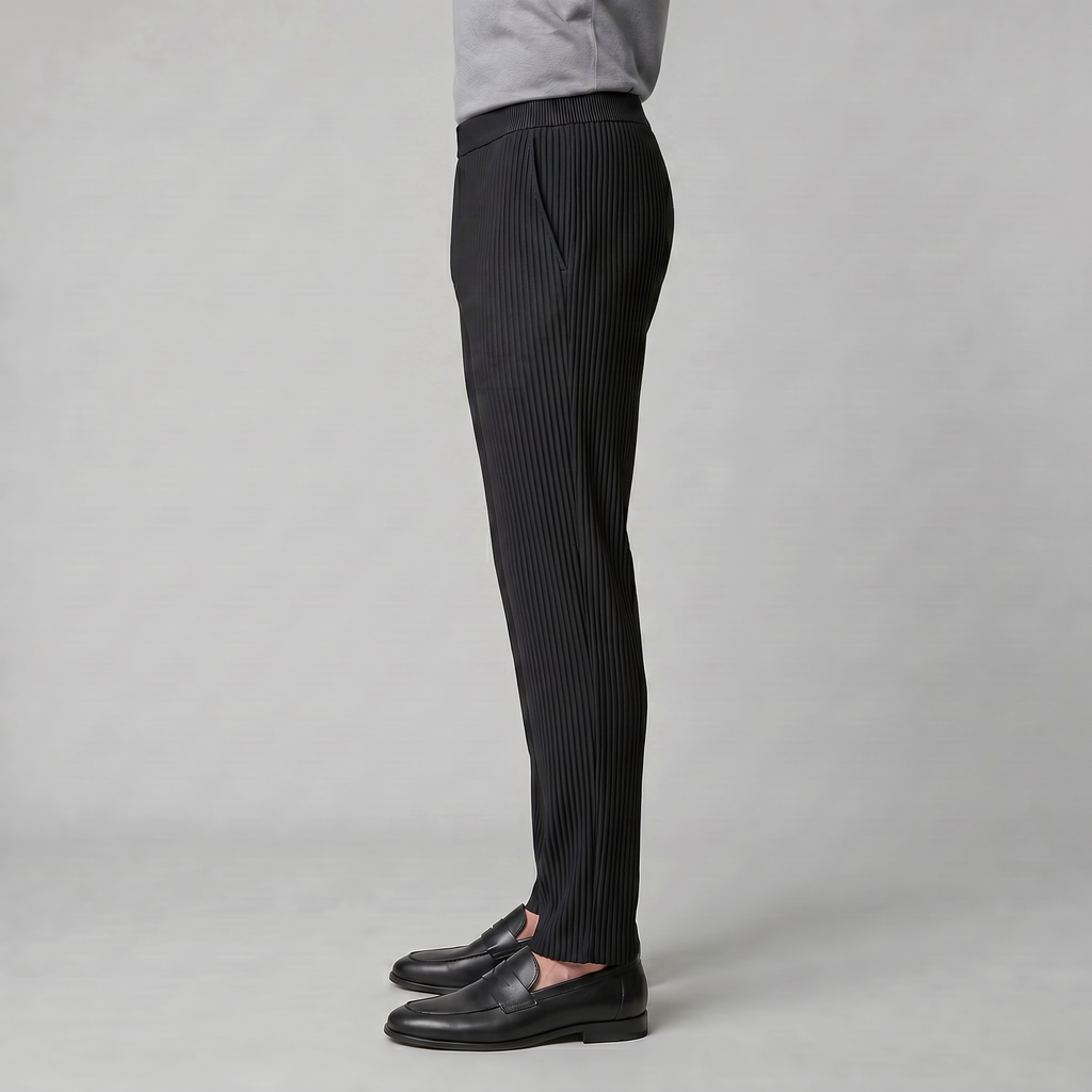 Men's Ribbed Cotton Trousers for Casual Everyday Wear
