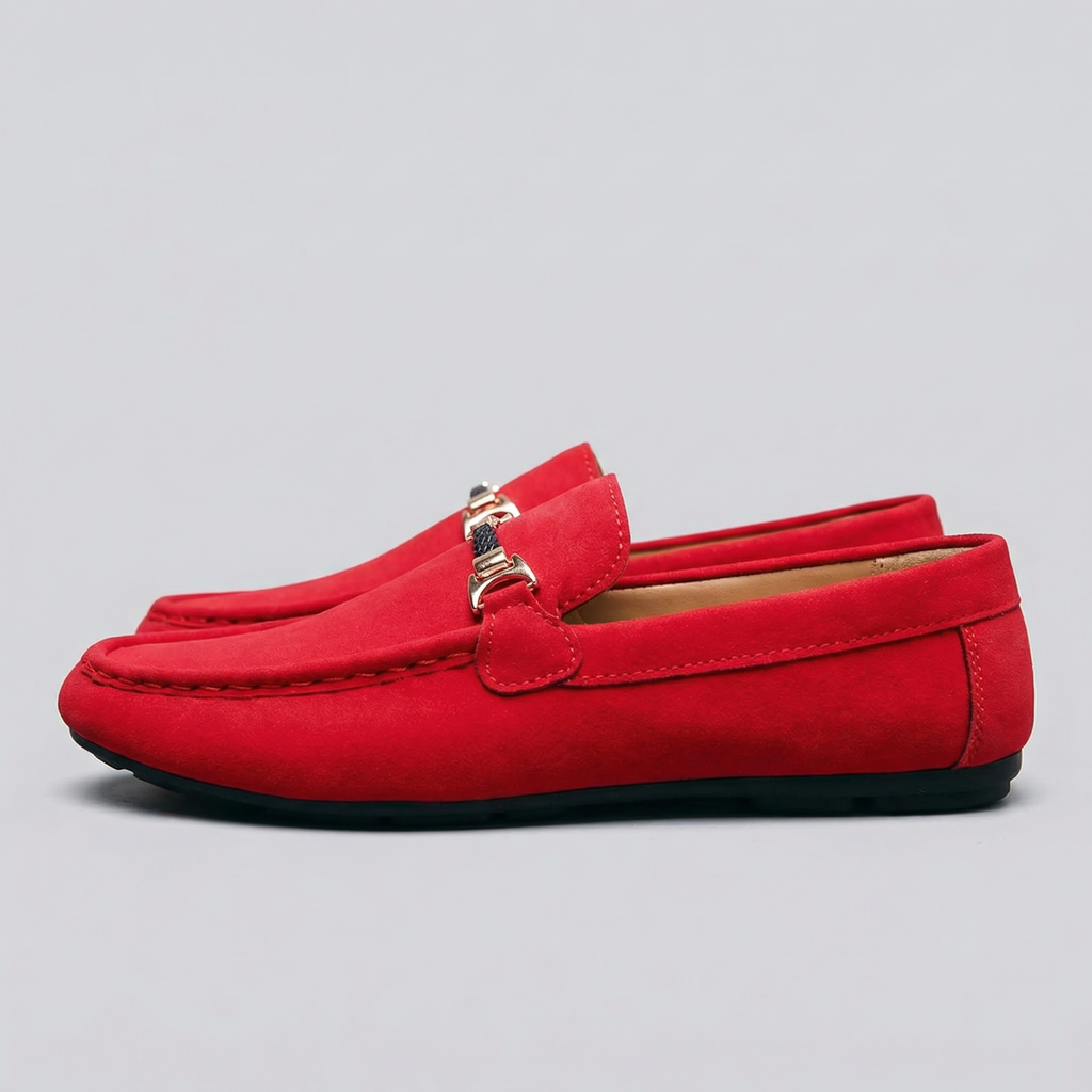 Men's Slip-On Loafers - Elegant Leather Design for Casual or Formal Wear