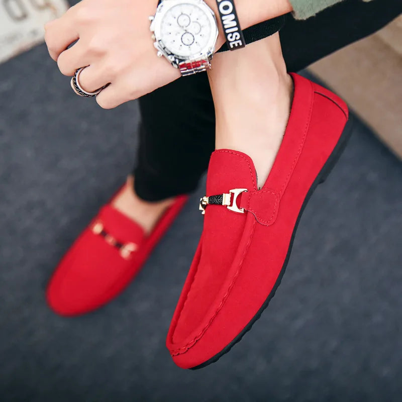Men's Slip-On Loafers - Elegant Leather Design for Casual or Formal Wear