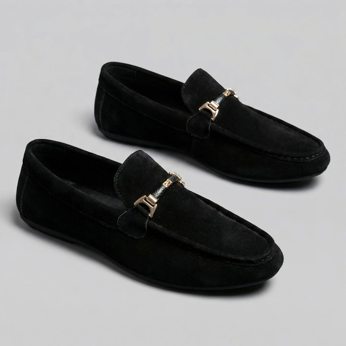 Men's Slip-On Loafers - Elegant Leather Design for Casual or Formal Wear