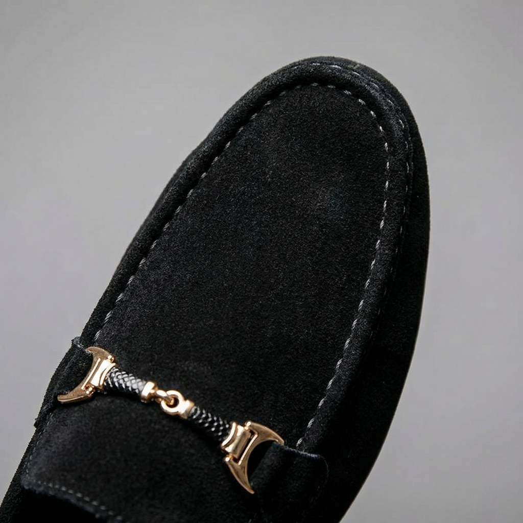 Men's Slip-On Loafers - Elegant Leather Design for Casual or Formal Wear