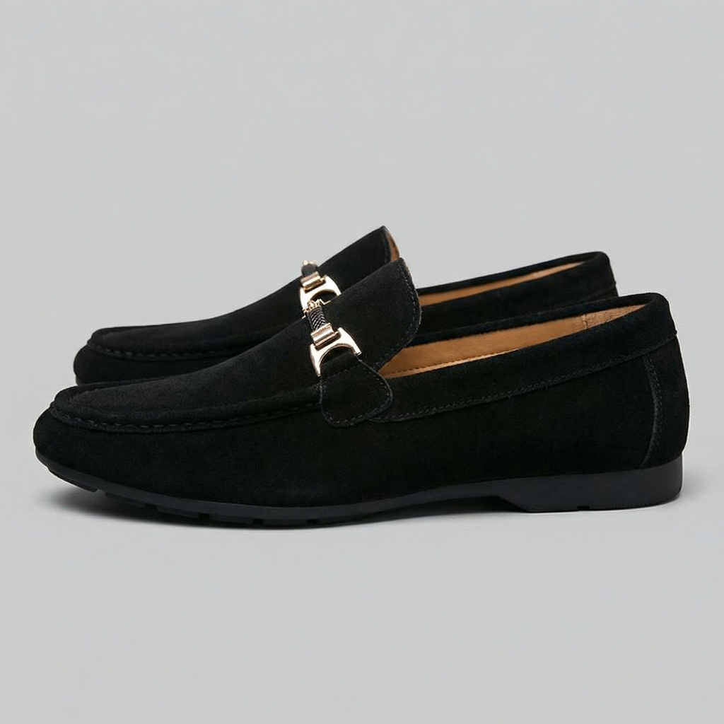 Men's Slip-On Loafers - Elegant Leather Design for Casual or Formal Wear