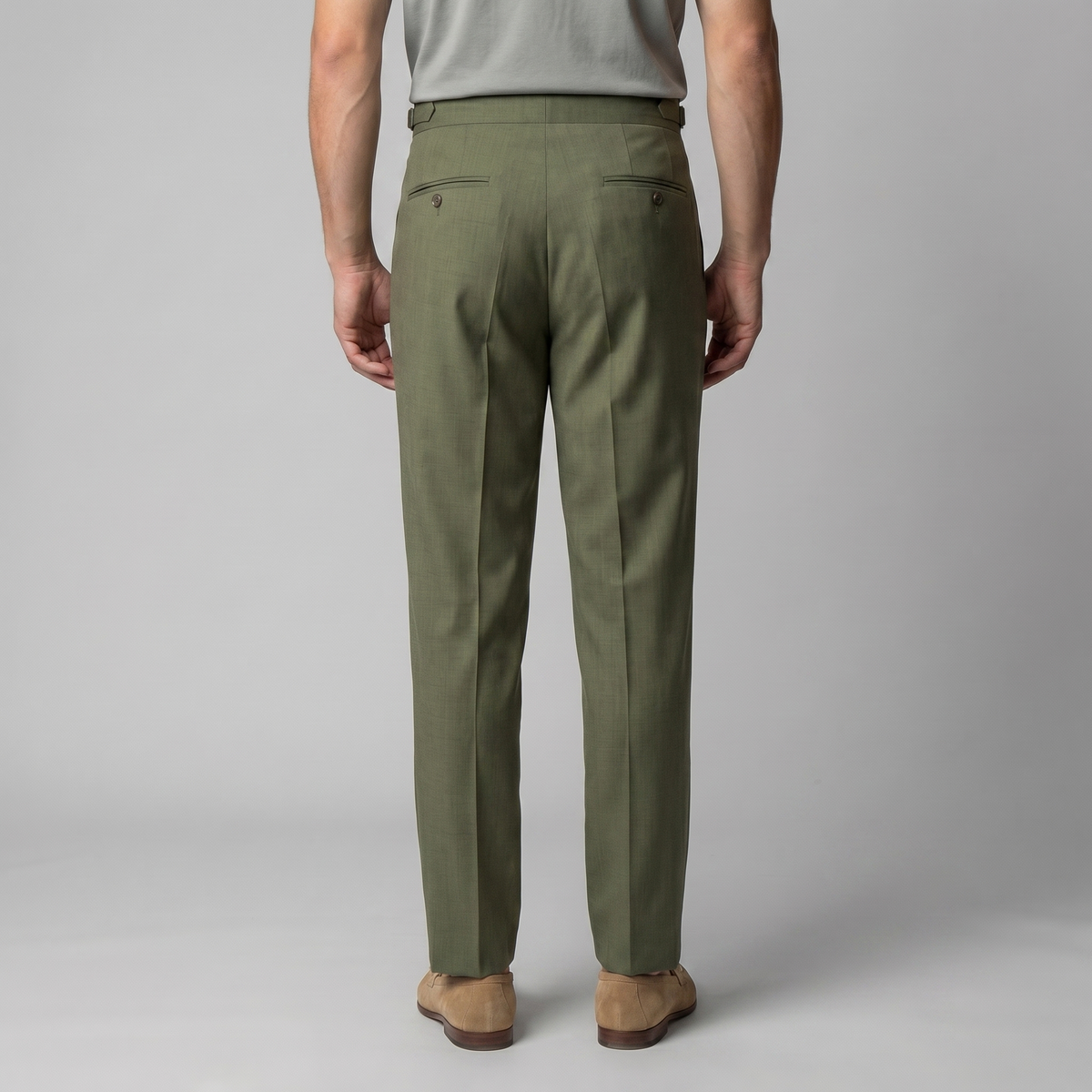 Men's Cotton Trousers – Straight Fit, Smart Casual Trousers