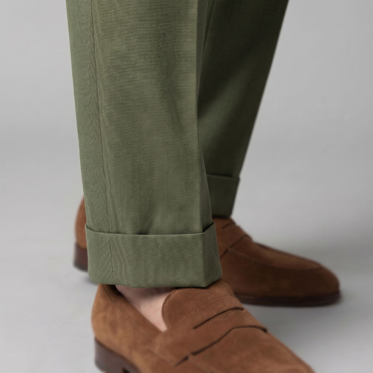 Men's Cotton Trousers – Straight Fit, Smart Casual Trousers