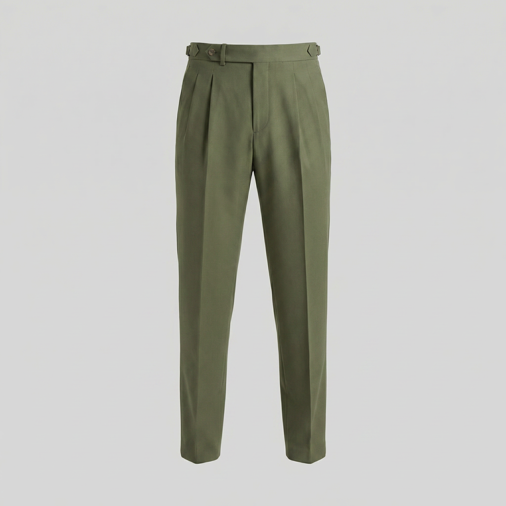 Men's Cotton Trousers – Straight Fit, Smart Casual Trousers