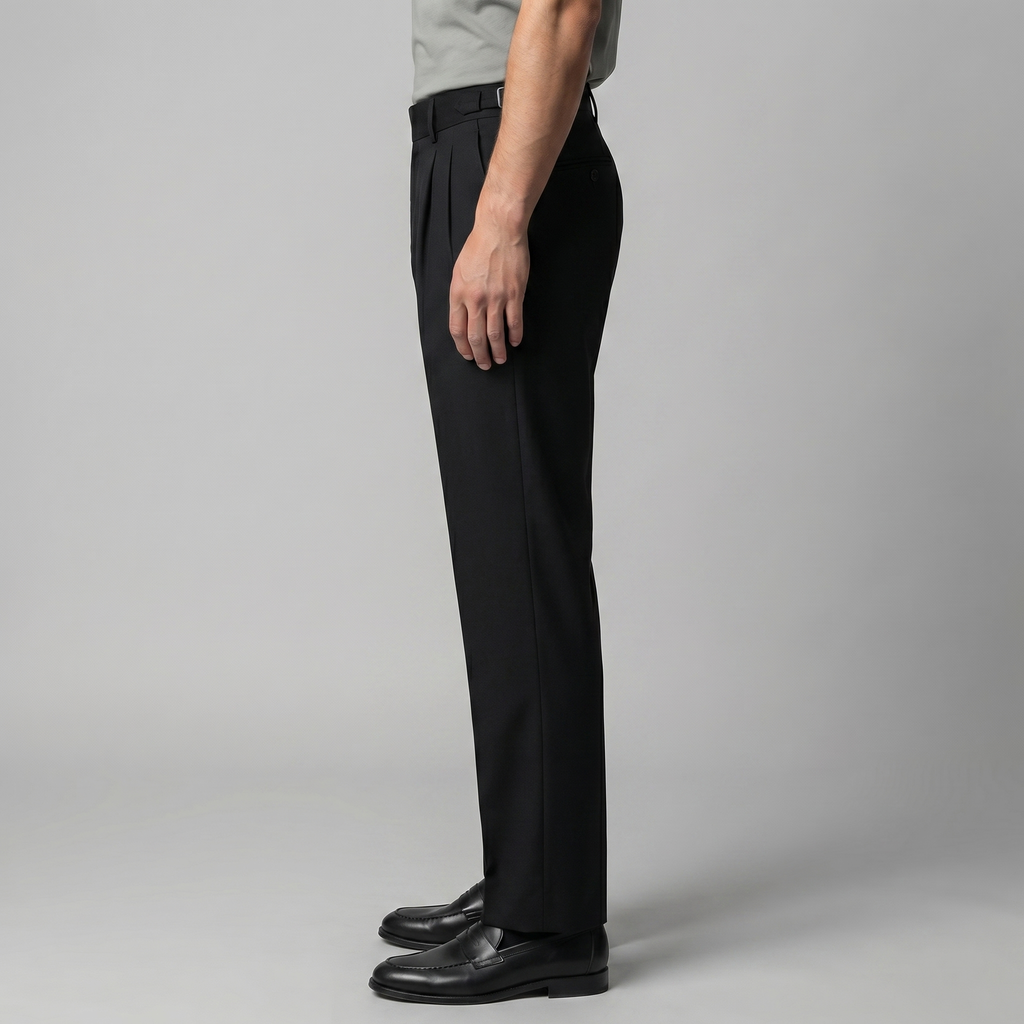 Men's Cotton Trousers – Straight Fit, Smart Casual Trousers