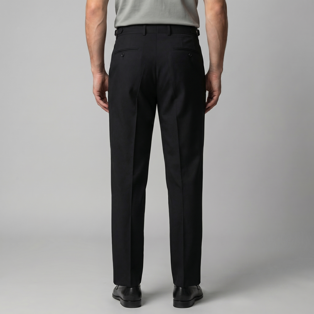 Men's Cotton Trousers – Straight Fit, Smart Casual Trousers