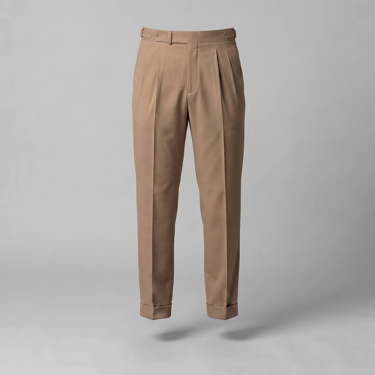 Men's Straight Leg Trousers - Retro Style Cotton Pants for Casual Wear