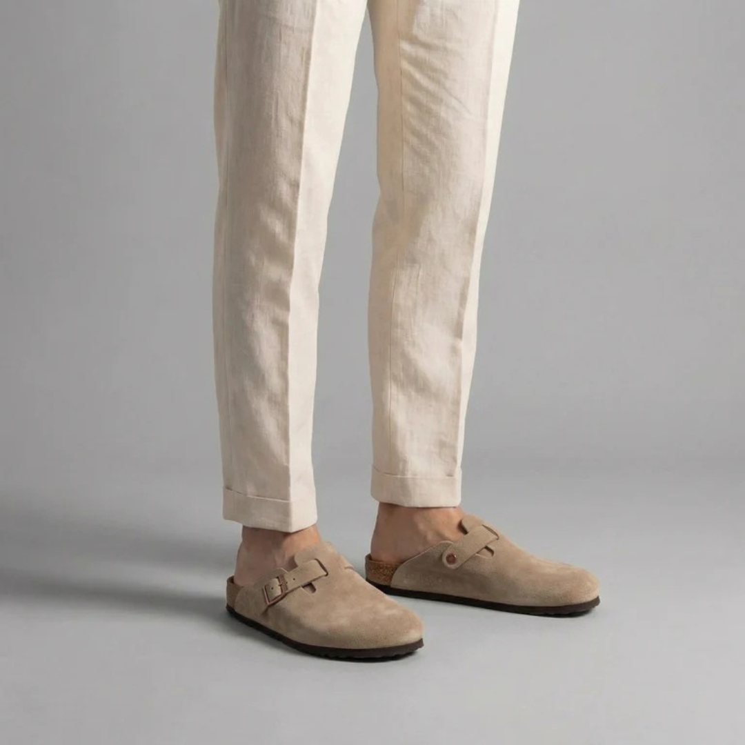 Men's Suede Clogs - Comfortable Loafers for Casual Wear