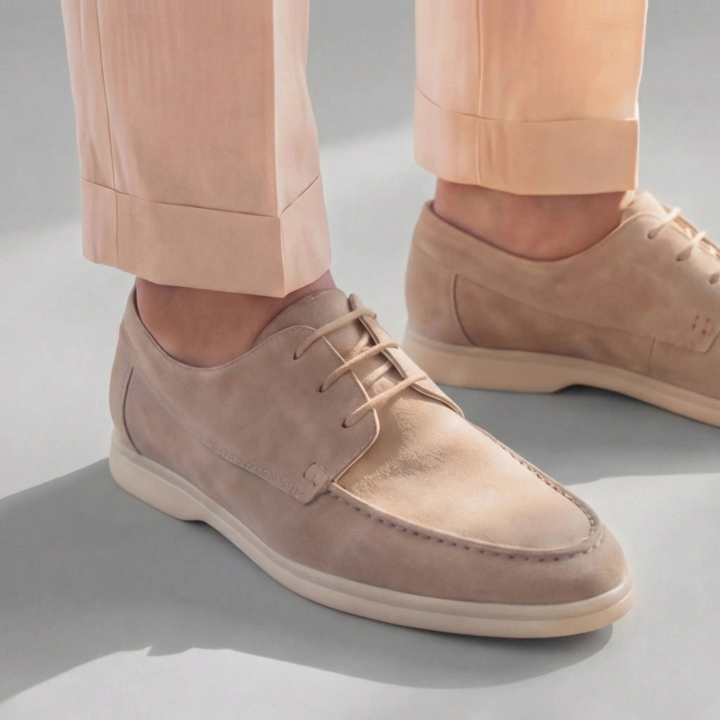 Men's Suede Formal Shoes - Elegant Dress Footwear for Special Occasions