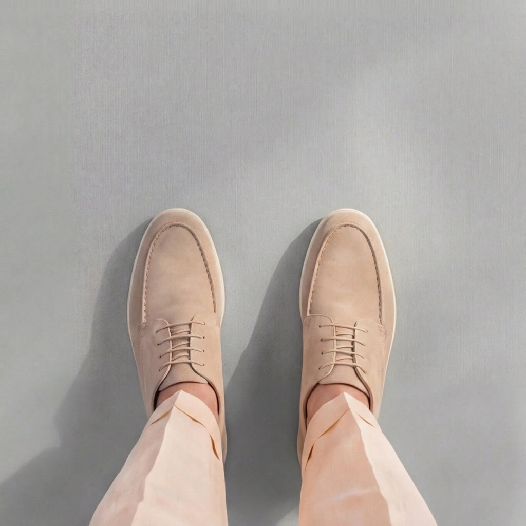 Men's Suede Formal Shoes - Elegant Dress Footwear for Special Occasions