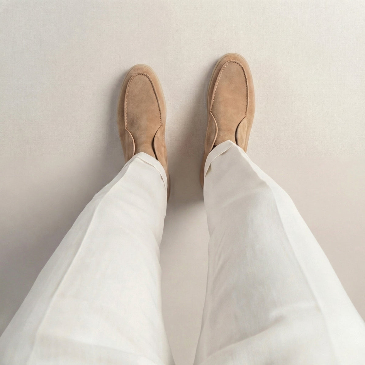 Men's Suede High Loafers for Casual and Formal Wear - Comfortable Slip-On Design
