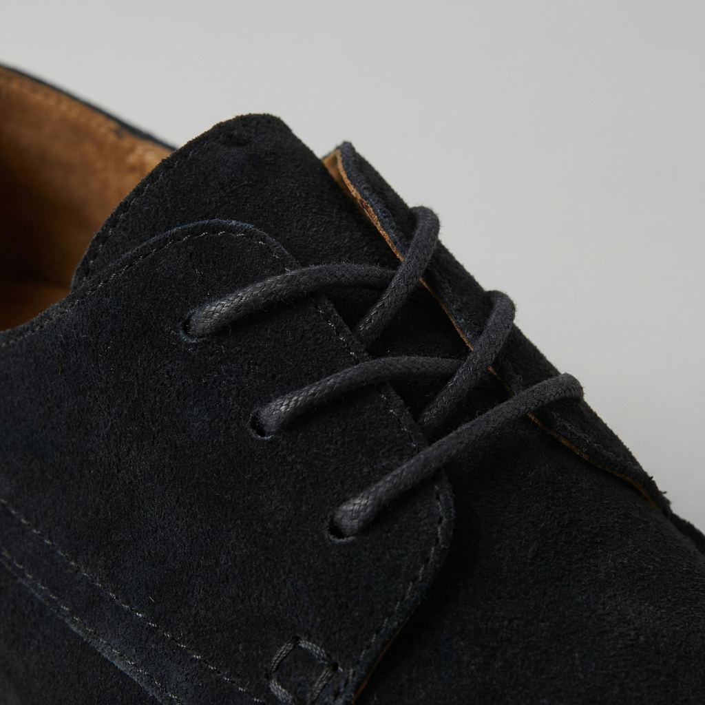 Men's Suede Lace-Up Dress Shoes for Formal and Casual Occasions