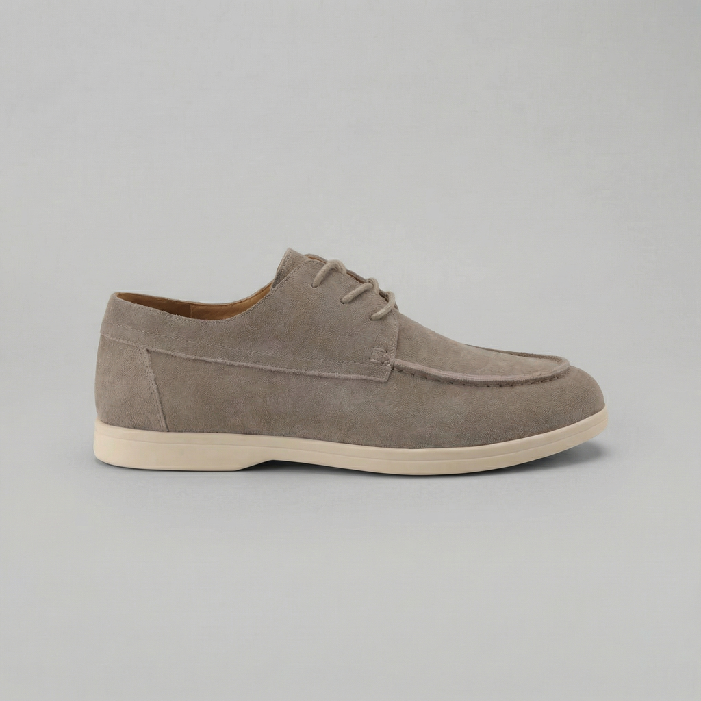 Men's Suede Lace-Up Dress Shoes for Formal and Casual Occasions