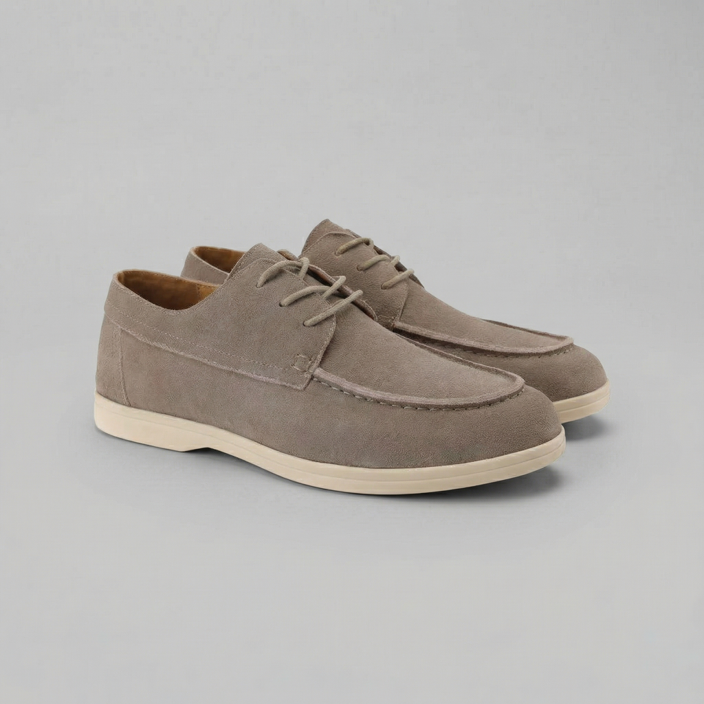 Men's Suede Lace-Up Dress Shoes for Formal and Casual Occasions