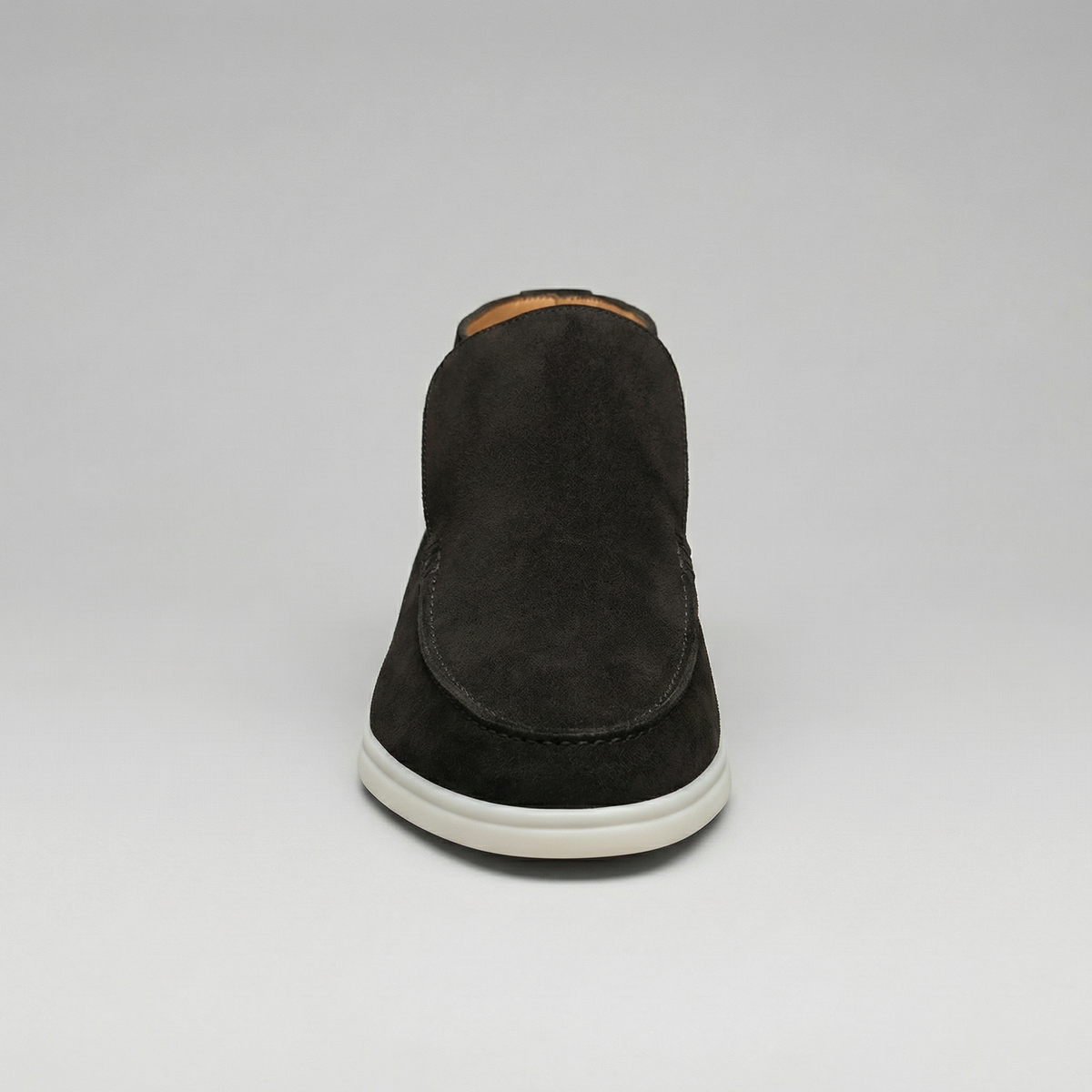 Men's Suede Loafers - High-Top Design for Casual or Formal Wear