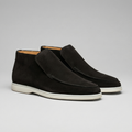 Men's Suede Loafers - High-Top Design for Casual or Formal Wear