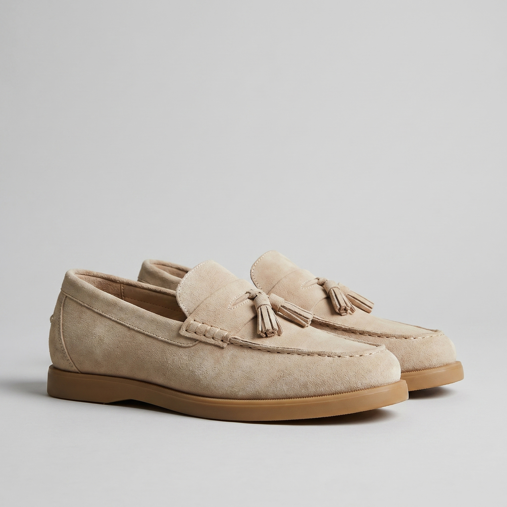 Men's Suede Loafers with Classic Design for Casual and Formal Wear