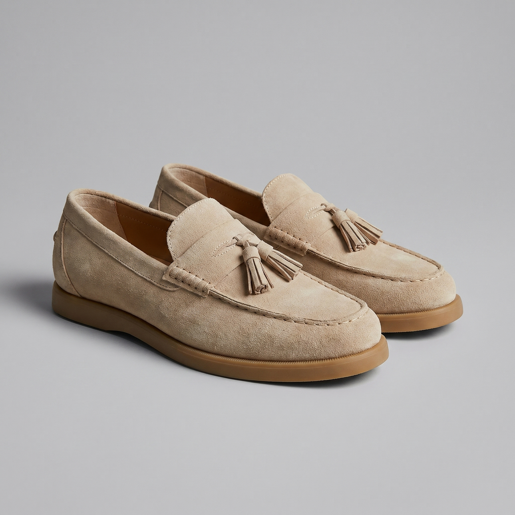 Men's Suede Loafers with Classic Design for Casual and Formal Wear