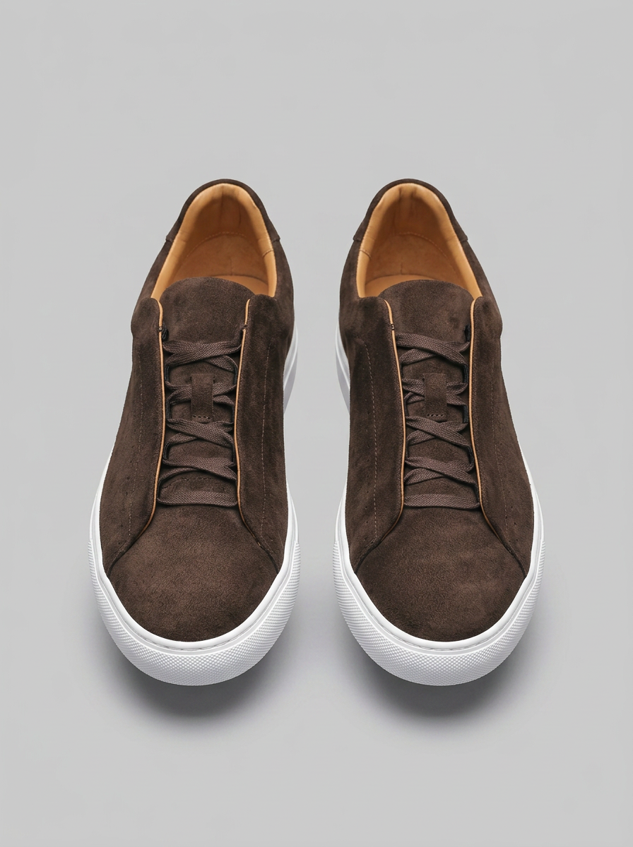 Men's Suede Low Top Sneakers for Casual Wear and Everyday Comfort
