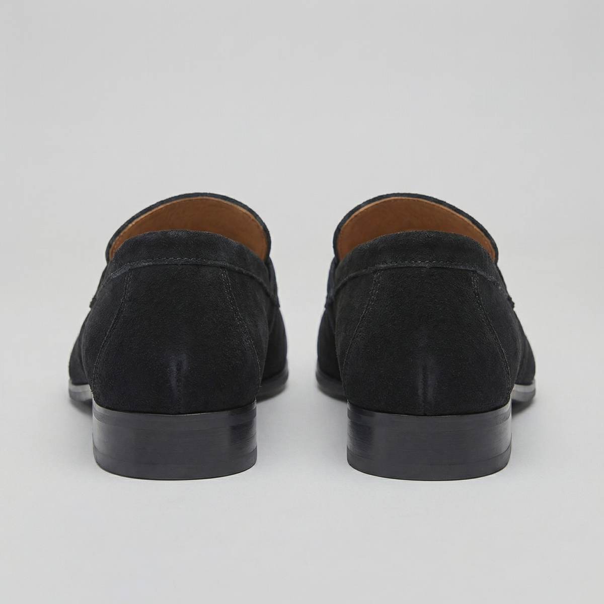 Men's Suede Penny Loafers - Classic Design for Casual and Formal Wear