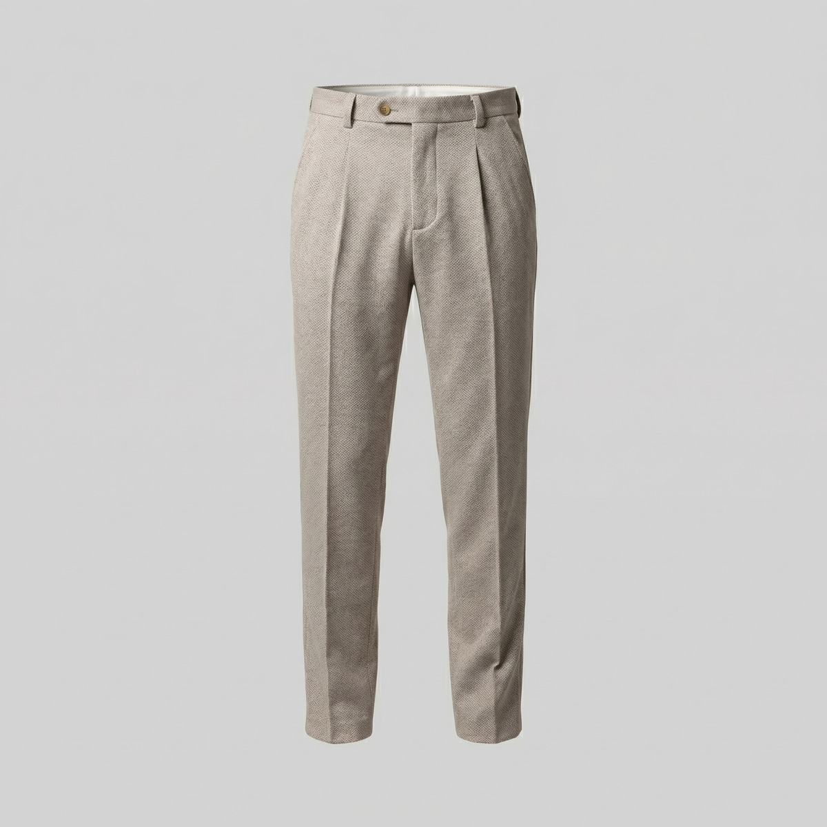 Men's Tapered Trousers - Classic Fit, Lightweight Fabric, Casual or Office Wear