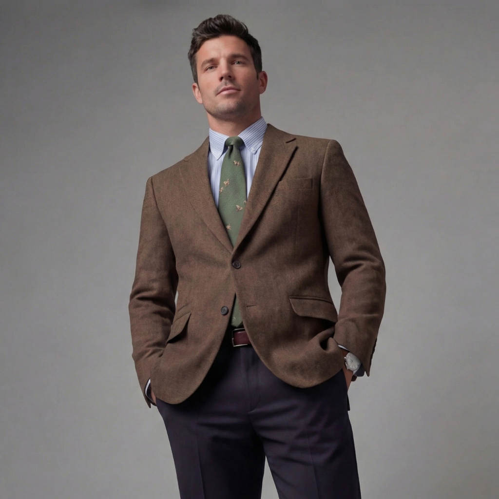 Men's Vintage Blazer Jacket - Classic Fit - Casual or Formal Wear