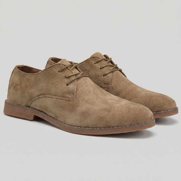 Men's Wedge Heel Boots - Elegant Leather Design for Formal and Casual Wear