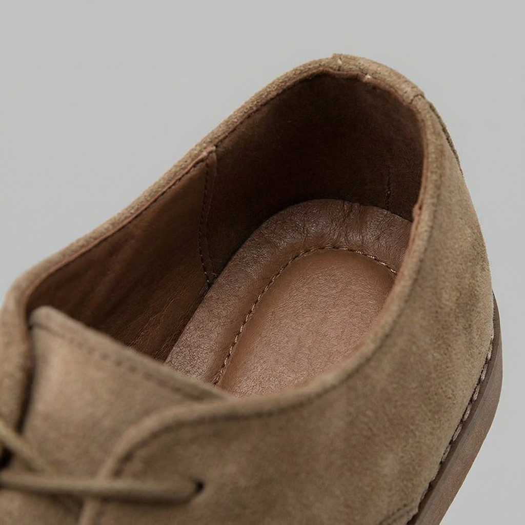 Men's Wedge Heel Boots - Elegant Leather Design for Formal and Casual Wear