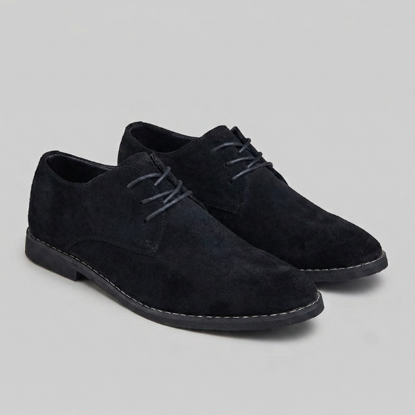 Men's Wedge Heel Boots - Elegant Leather Design for Formal and Casual Wear