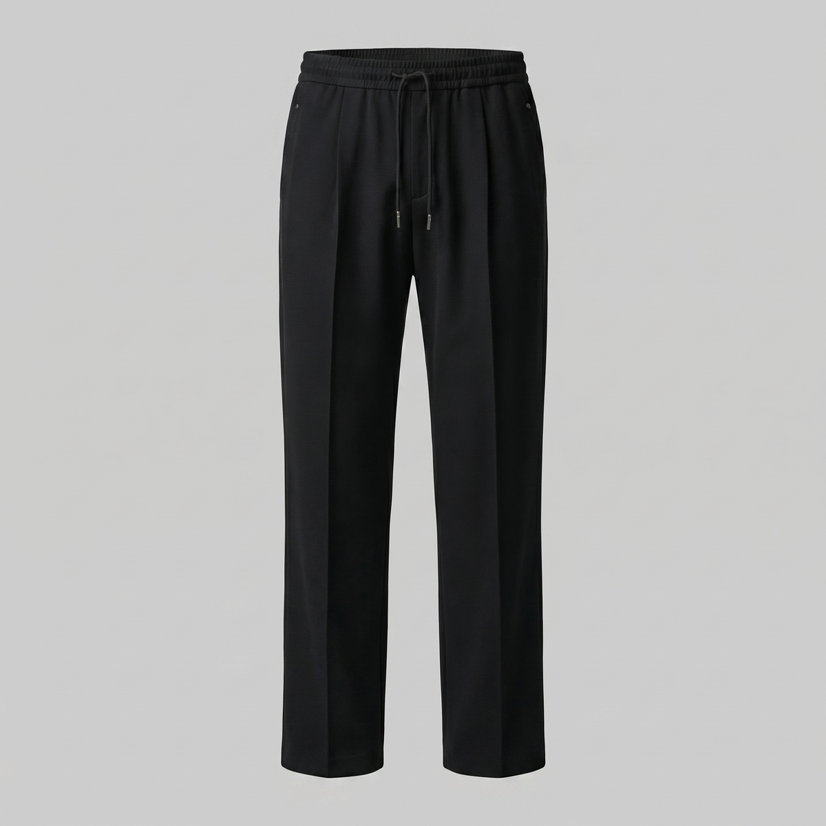Men's Wide Leg Drawstring Trousers - Comfortable Casual Pants for Everyday Wear
