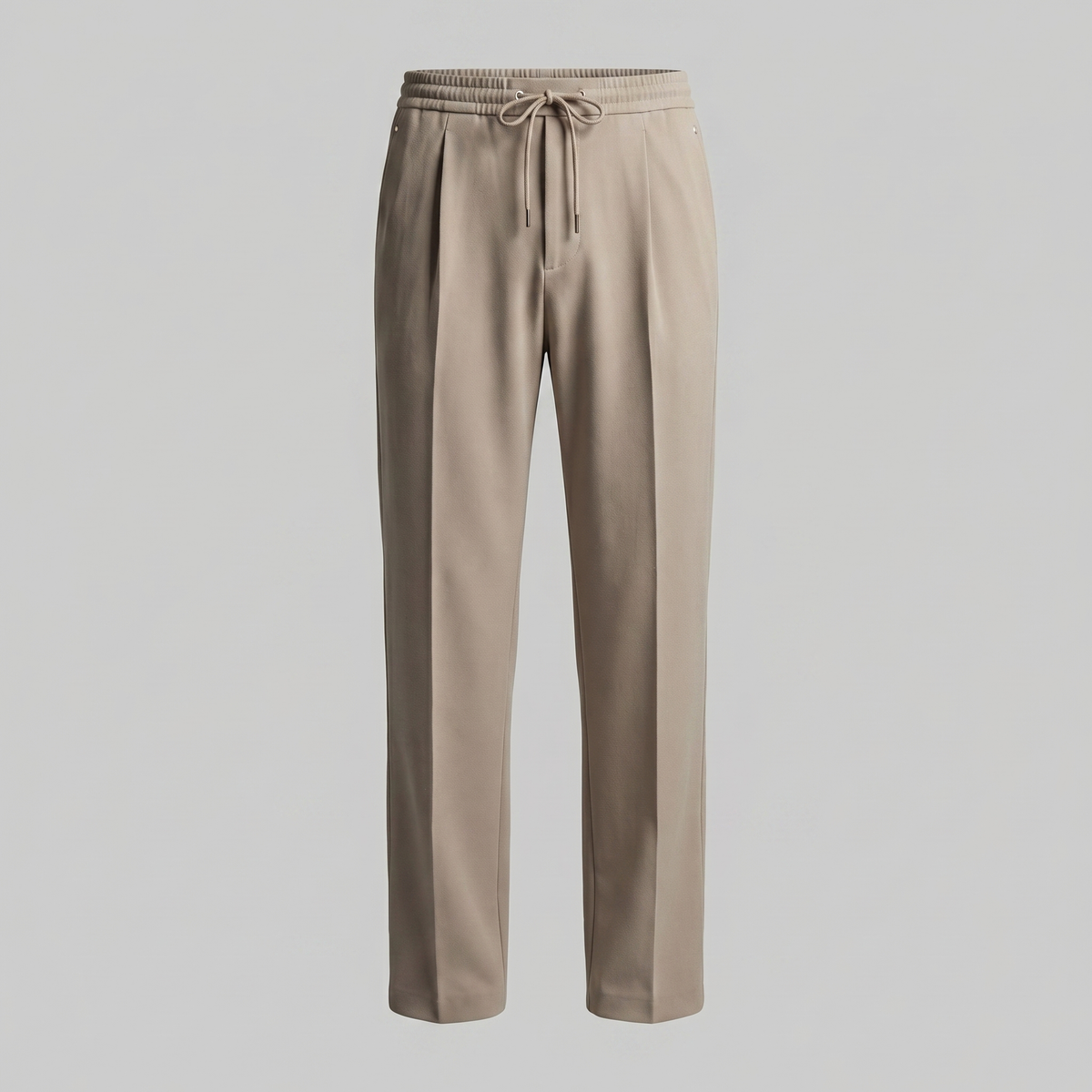 Men's Wide Leg Drawstring Trousers - Comfortable Casual Pants for Everyday Wear