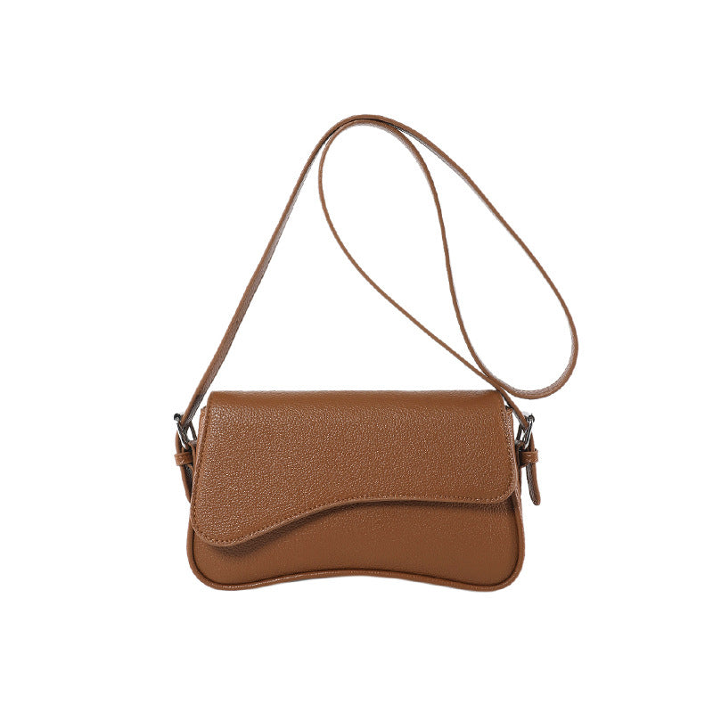 Leather Baguette Shoulder Bag – Everyday Handbag