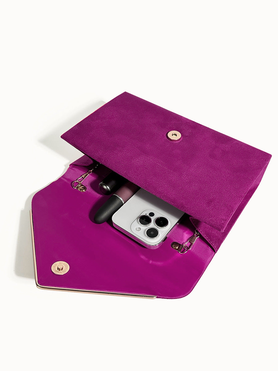 Suede Clutch Bag – Evening & Occasion Bag