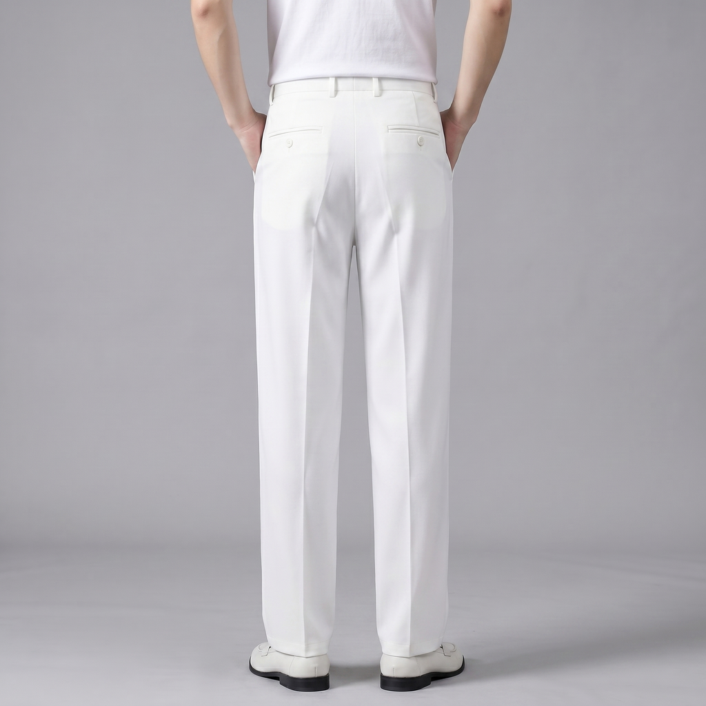 Oversized Relaxed Fit Trousers for Men - Comfortable Cotton Casual Pants