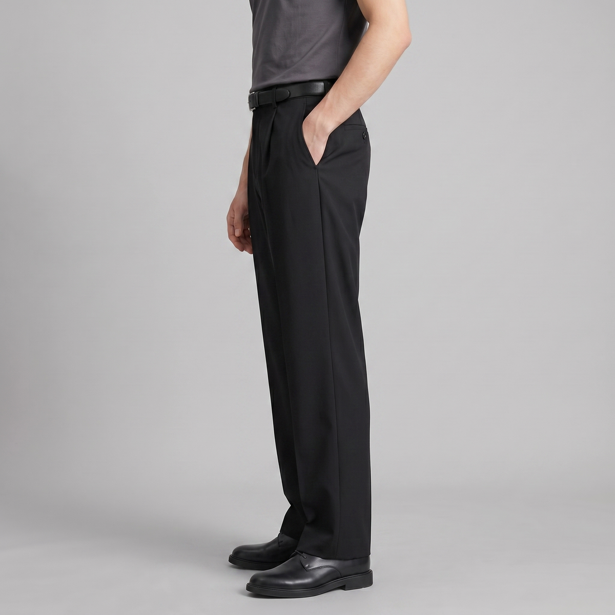 Oversized Relaxed Fit Trousers for Men - Comfortable Cotton Casual Pants