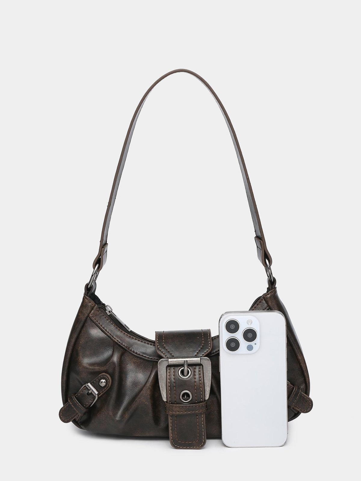 Leather Hobo Shoulder Bag – Everyday Handbag