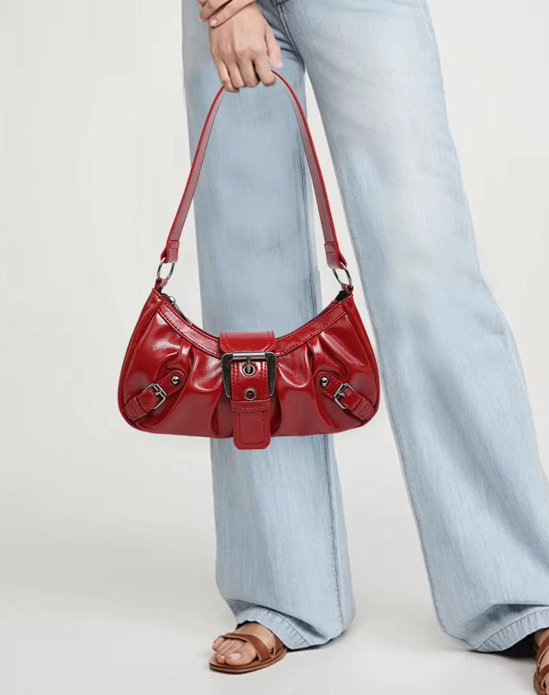 Leather Hobo Shoulder Bag – Everyday Handbag