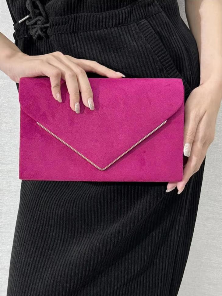 Suede Clutch Bag – Evening & Occasion Bag